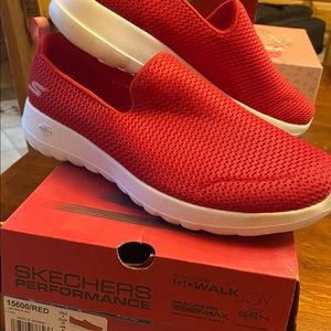Ortholite Skechers red slip on 15600/RED 9